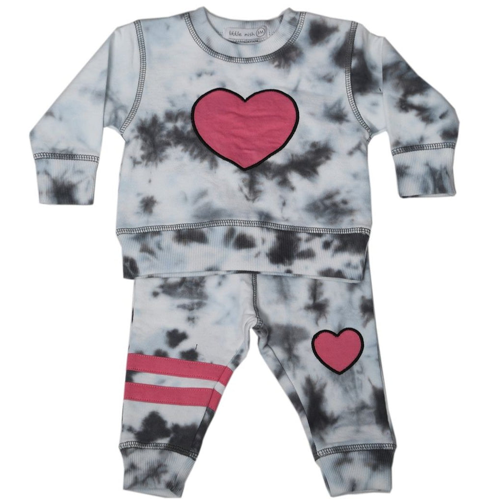 Heart Tie Dye 2pc Set - Meems