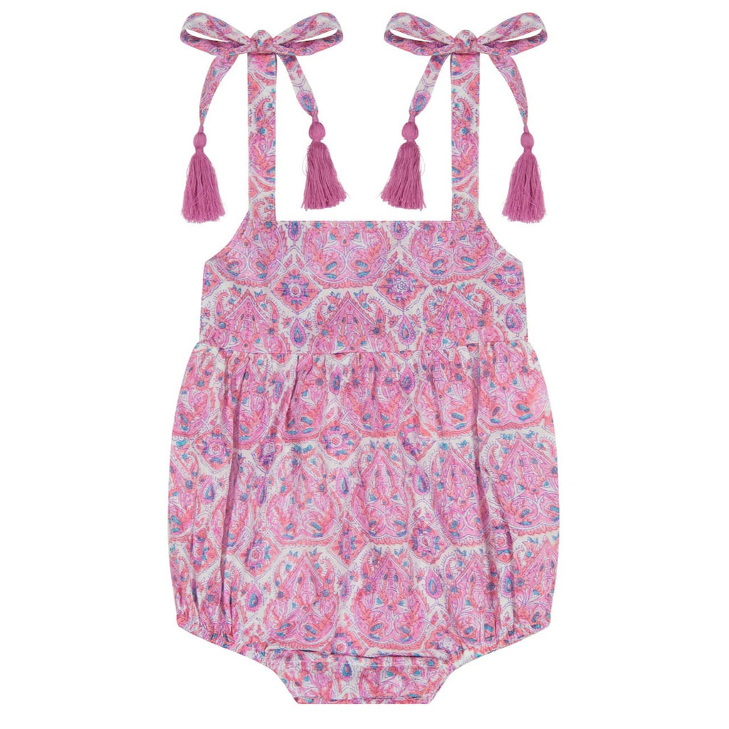 Pink Paisley Zoe Romper - Meems