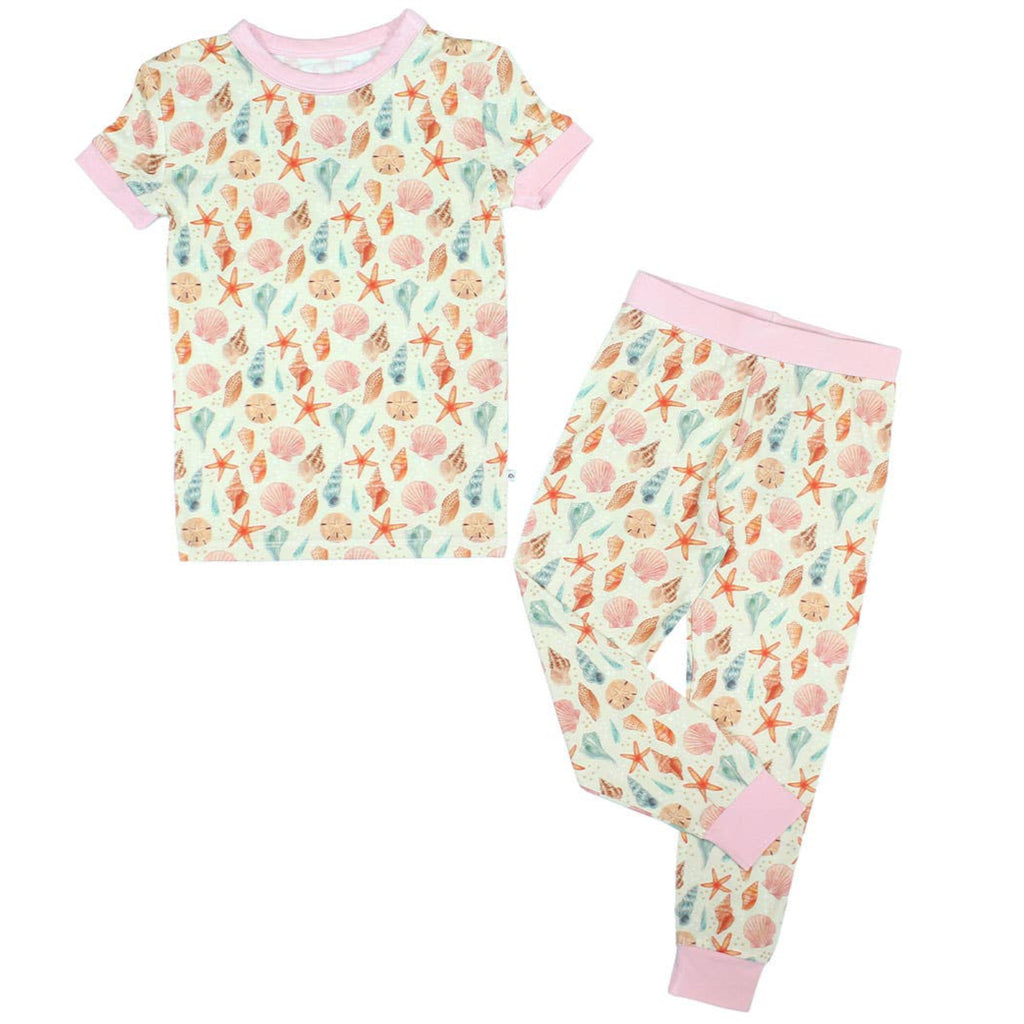 Sandy Seashells Bamboo PJ Set - Meems