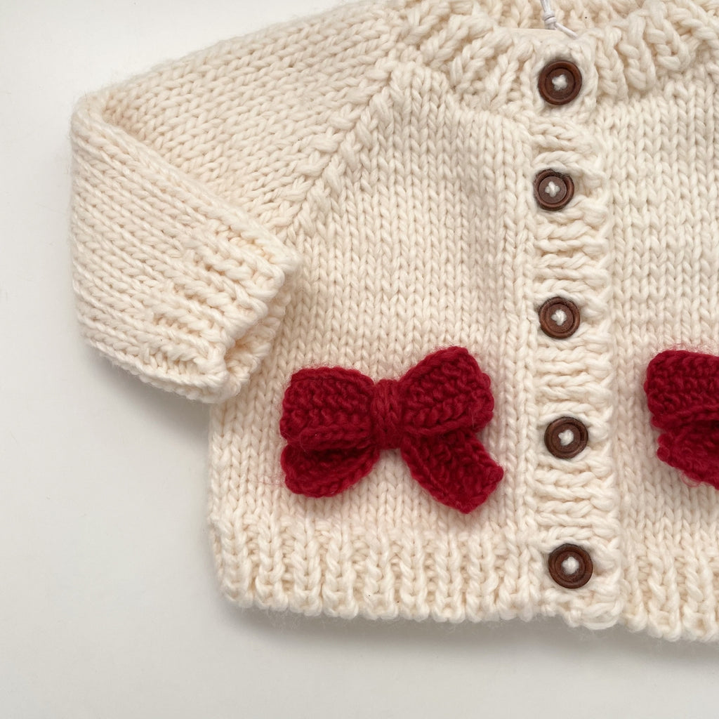 Red Bow Cardigan - Meems