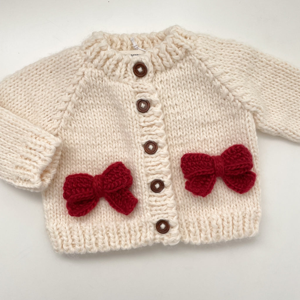 Red Bow Cardigan - Meems