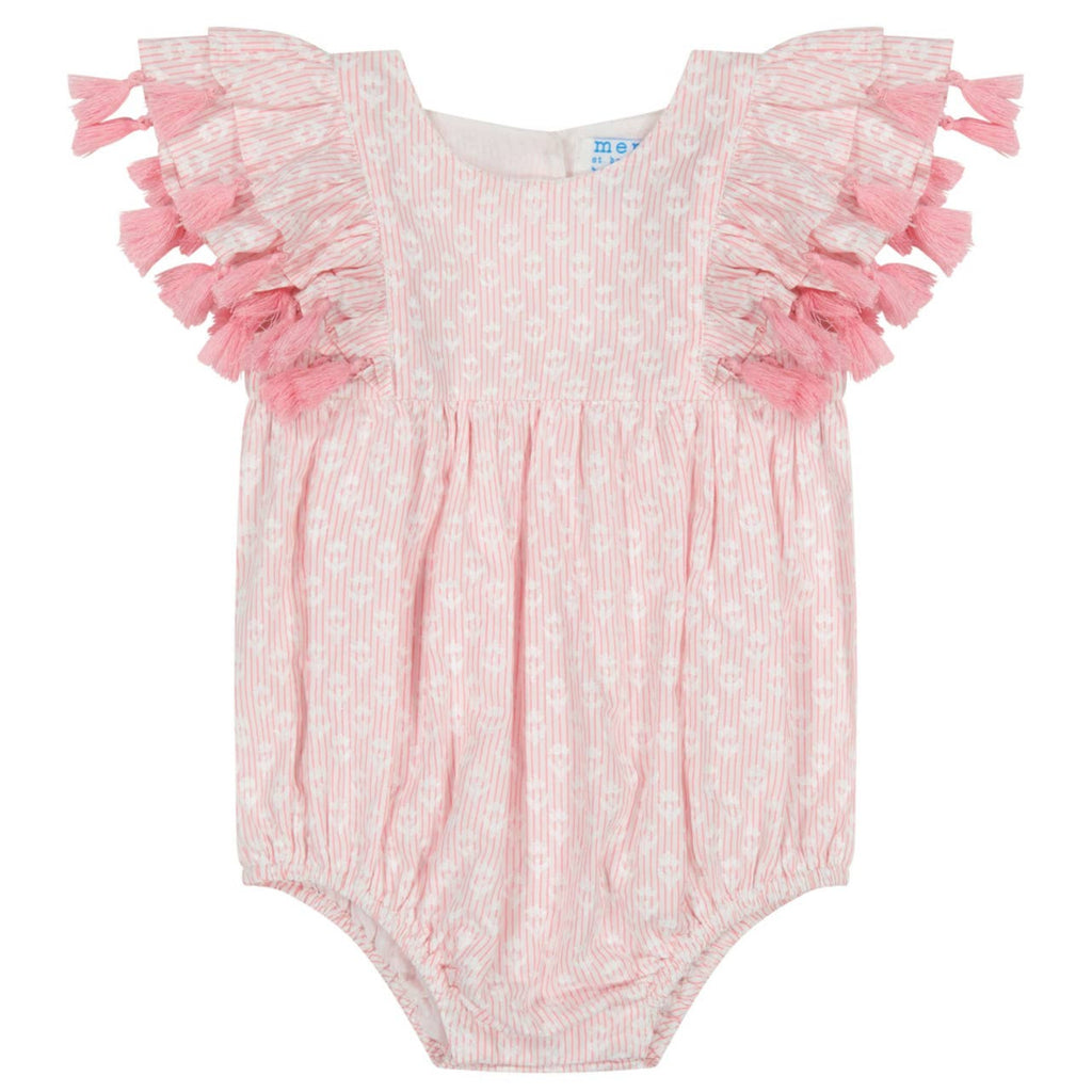 Rose Stripe Anna Baby Romper - Meems