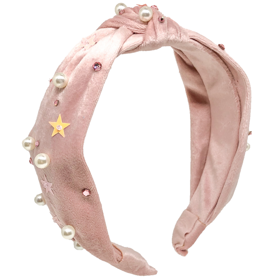 Velvet Star Beaded Knot Headband - Meems